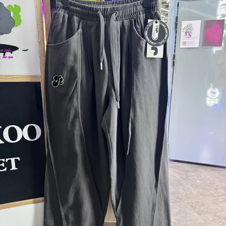 OOXOO50647直筒工装宽松阔腿休闲裤