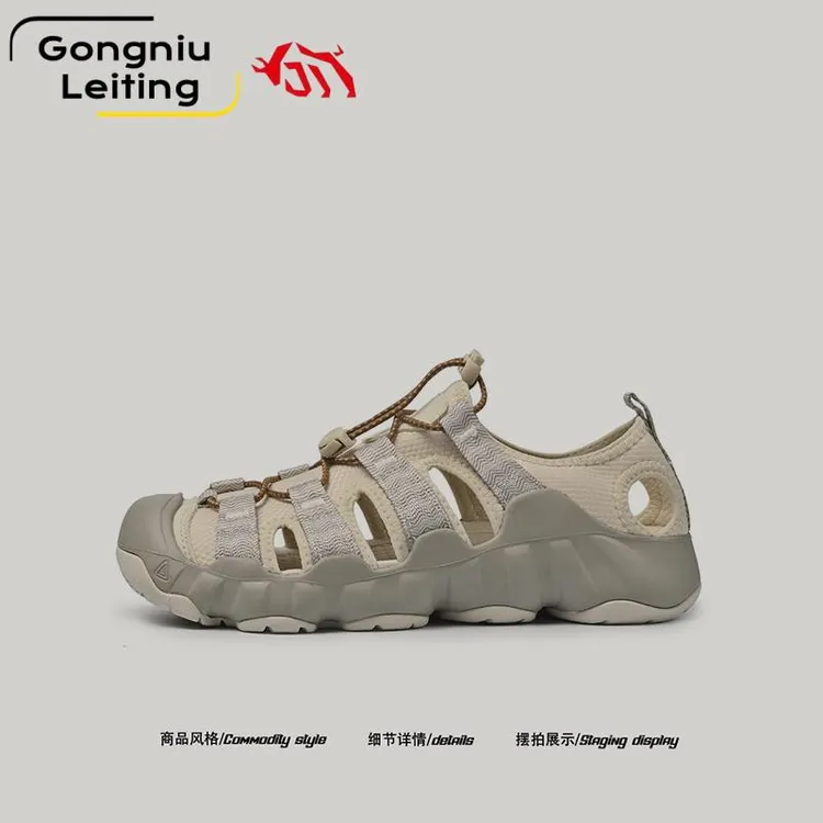 【旅行百搭】德国公牛雷霆2025夏季新款凉鞋男大码户外包头涉水鞋