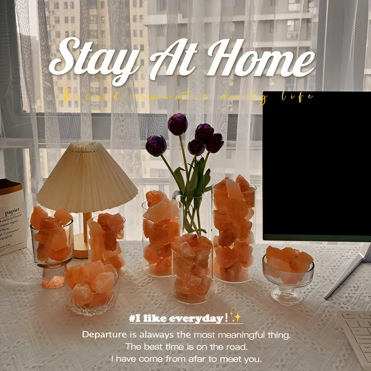 喜马拉雅玫瑰盐家居日常摆件净化消除乔迁搬家结婚净化空气