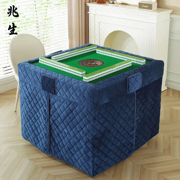 麻将机棉罩加绒烤火罩桌子罩套正方形罩布电暖炉烤火罩套新款棉套