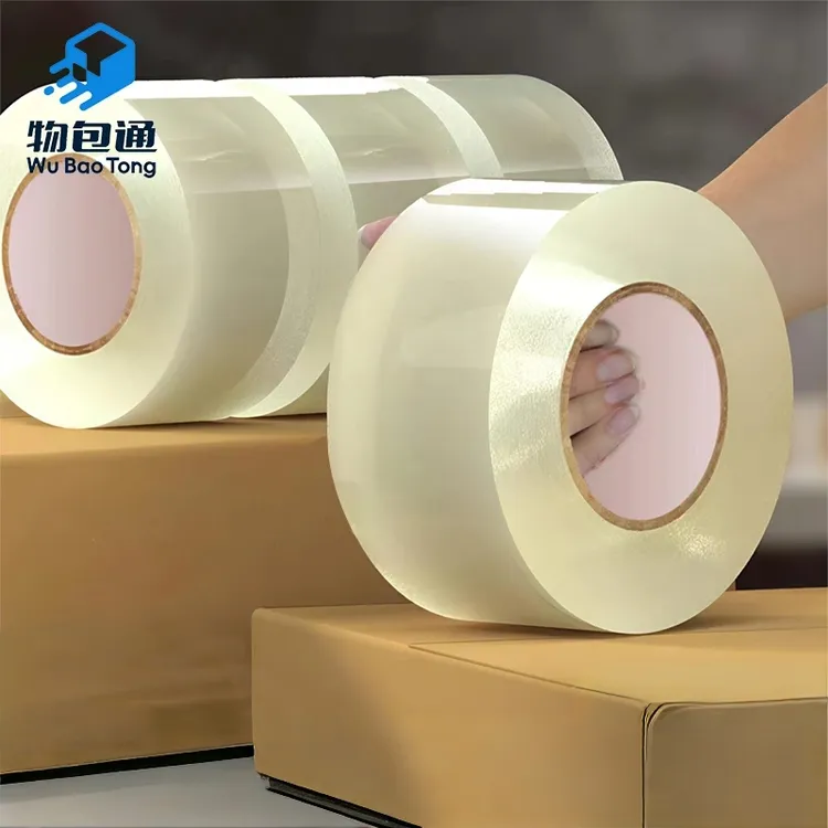 透明胶带大卷封箱带胶布封箱器胶带封箱胶带透明胶批发厂家直销