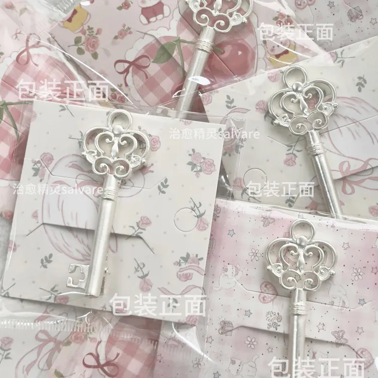 【Love key】古典少女心可爱公主风哑光金属钥匙发夹发卡商品图