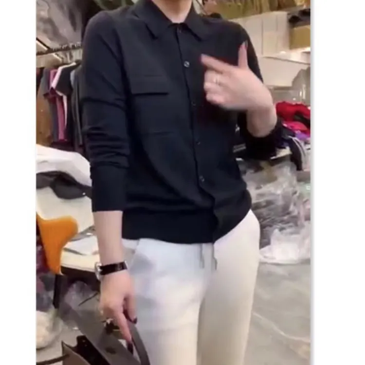 新款翻领单排扣时尚长袖气质衬衫修身显瘦
