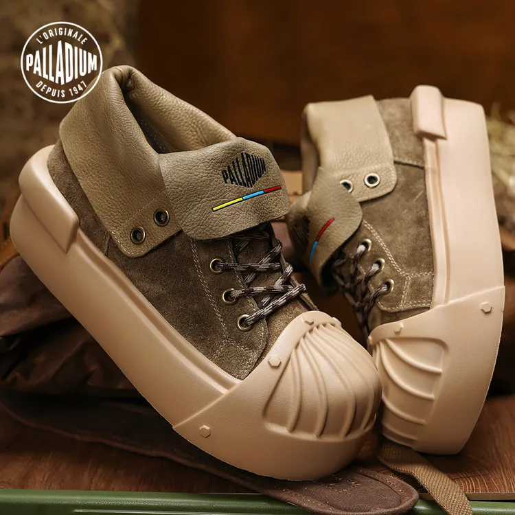 PALLADIUM/帕拉丁2025新款沙漠旅人复古马丁靴贝壳大头时装79592