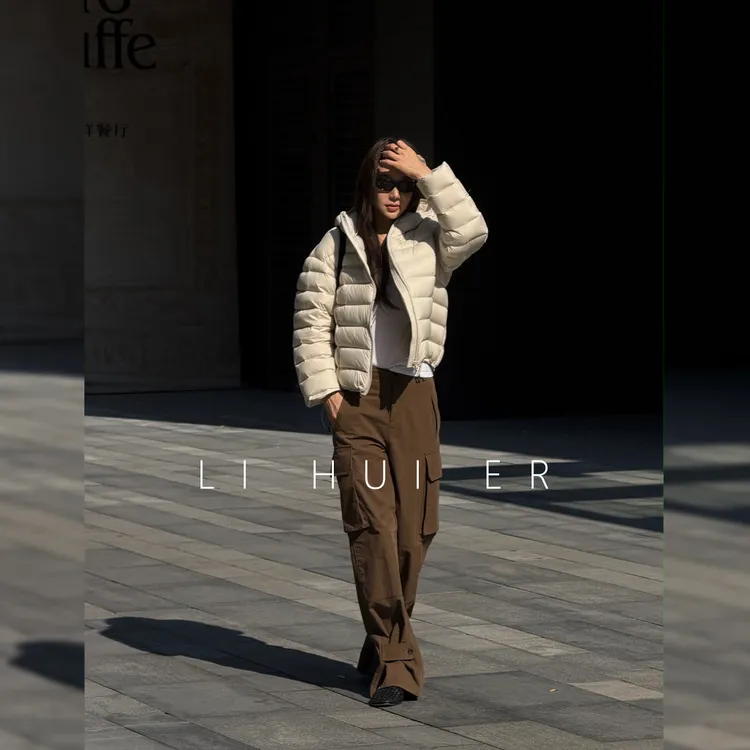 LiHuiEr李慧儿【双林】2025秋款轻奢舒适棕褐色休闲裤LL025338