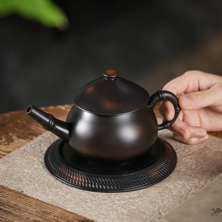 江湖侠客茶壶云南建水紫陶壶高端手工茶壶大容量泡茶壶功夫茶具