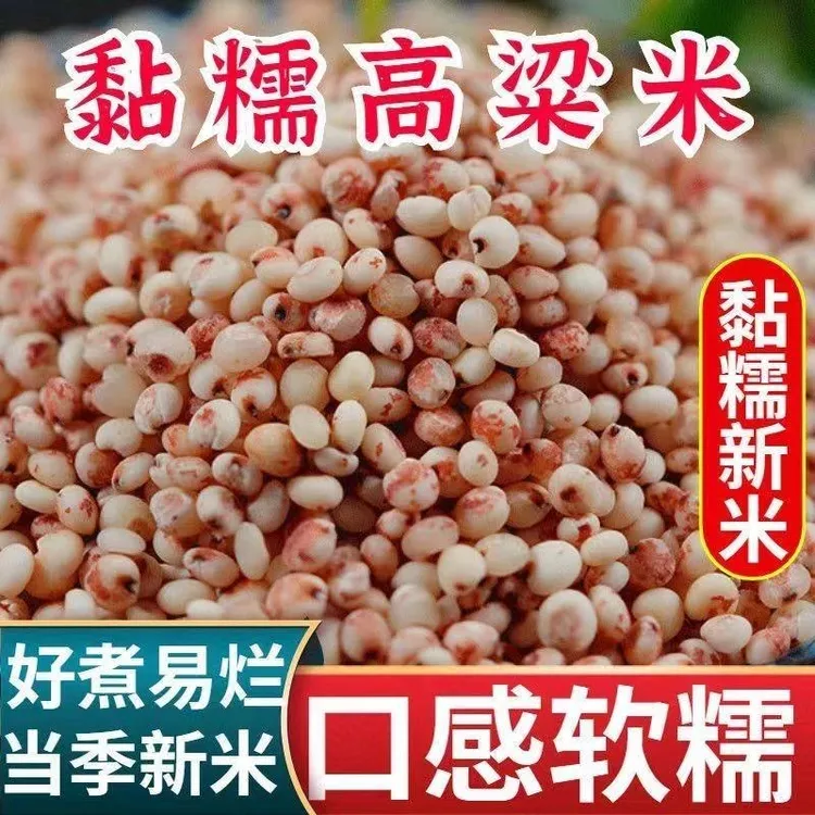 【买3斤送2斤】2025年粘糯红高粱米东北粗粮煮粥黏糯农家五谷杂粮