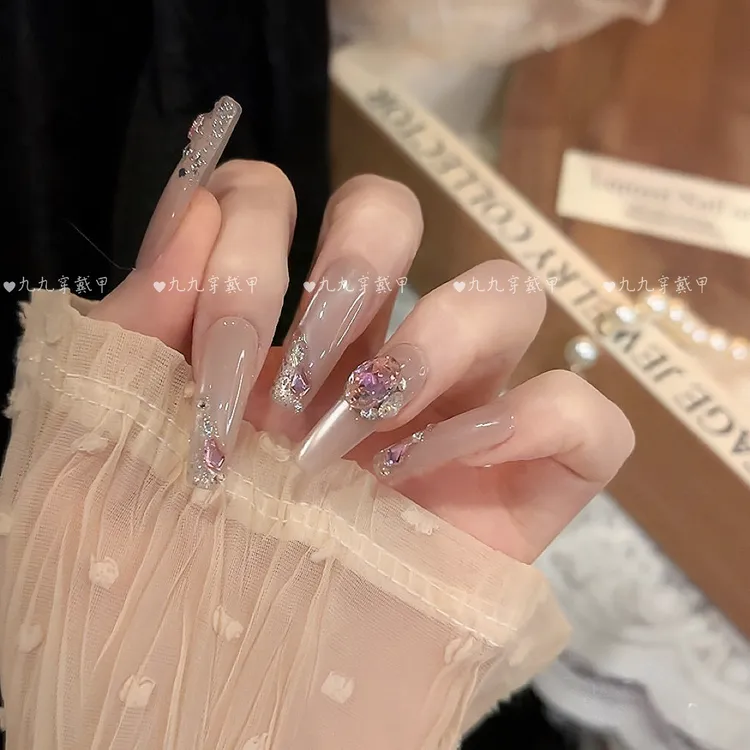 【蔻丹秘境】纯手工穿戴甲猫眼美甲贴片可拆卸指甲贴片10片装