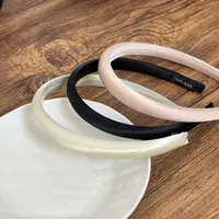 奶油色气质细发箍女2025新款简约小众高级感发饰网红洗脸头箍法式