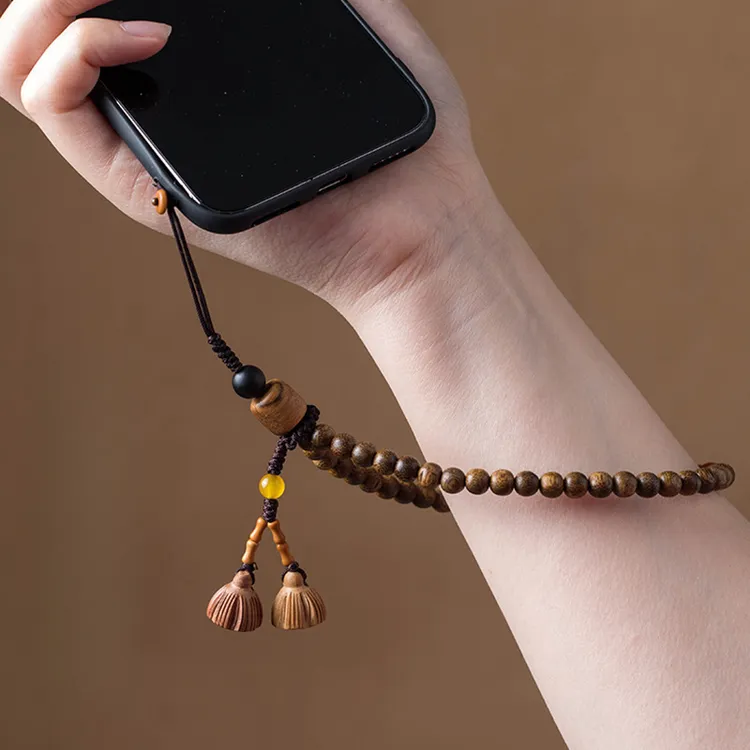 中国风复古手机挂链女款挂绳短款手腕挂件挂饰吊绳