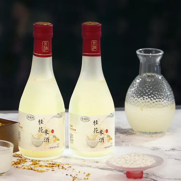 桂花米酒客家米酒传统手工自然发酵低度甜型微醺糯米酒随餐口粮酒