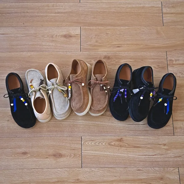 N25复古纯手工系带反毛皮袋鼠鞋乐福鞋生胶底增高厚底休闲鞋