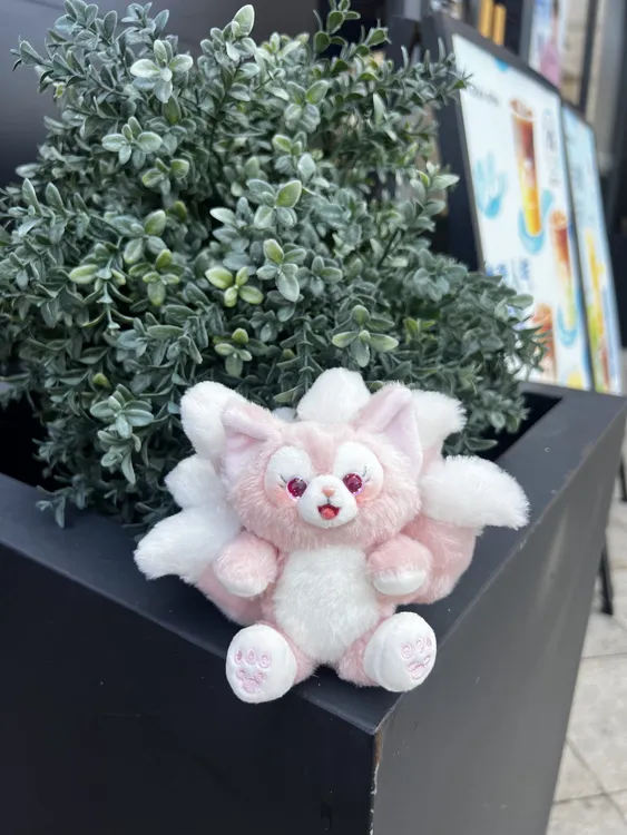 九尾贝贝公仔挂件毛绒车挂包挂钥匙挂九尾狐毛绒挂件