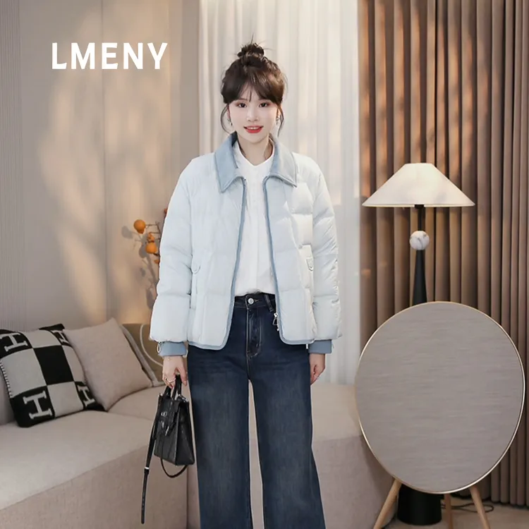 LMENY“加州暖意”短款羽绒服女2025秋冬新款翻领保暖外套25DY011