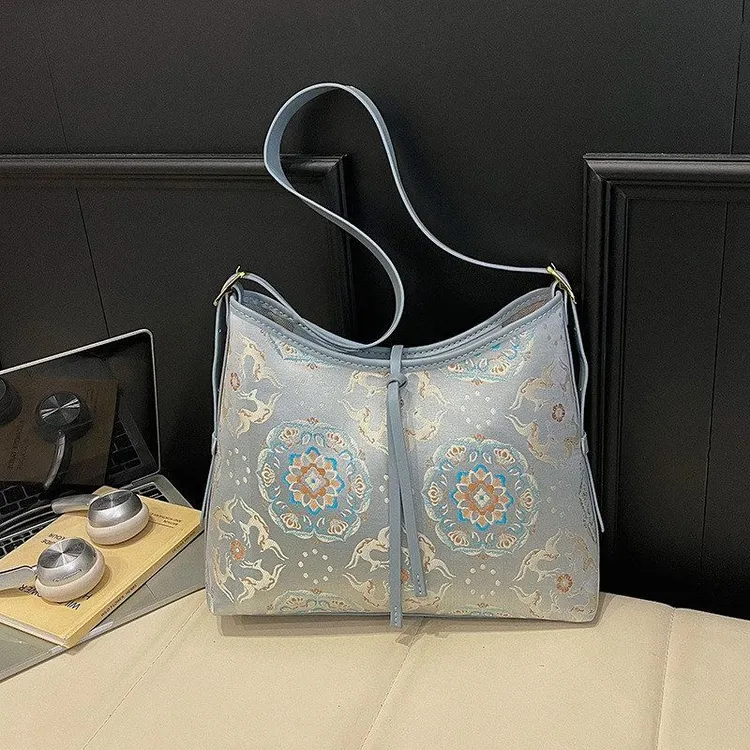 手工diy材料包龙须包国风中式手缝自制单肩斜挎手提包礼物大容量