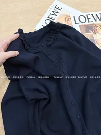 【荷叶木耳领】秋冬新款纯色流行色百搭气质针织衫女开衫上衣毛衣
