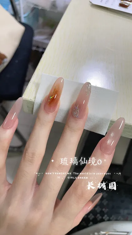 琉璃仙境-壹心纯手工穿戴甲 美甲贴片可拆卸假指甲10片装