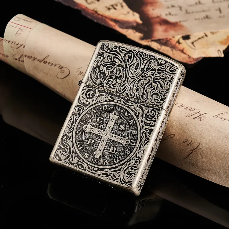 TSHOMX【康斯坦丁】镀银定制刻字防风打火机送男友老公生日礼物