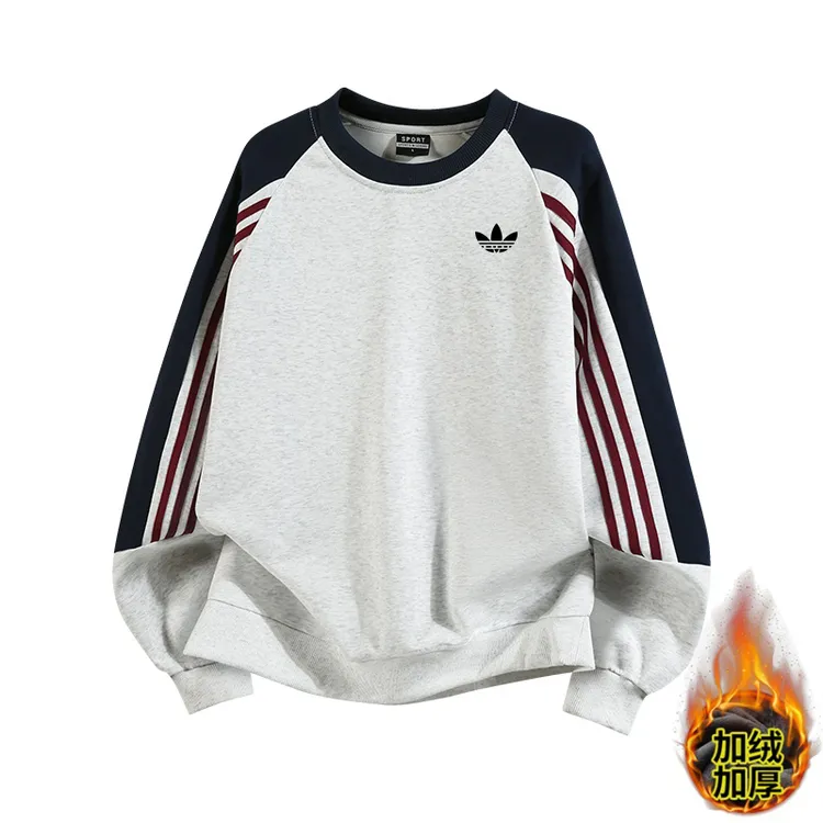 【官方奥特莱斯一折专区】秋冬加绒保暖纯棉380克重磅美式情侣卫衣