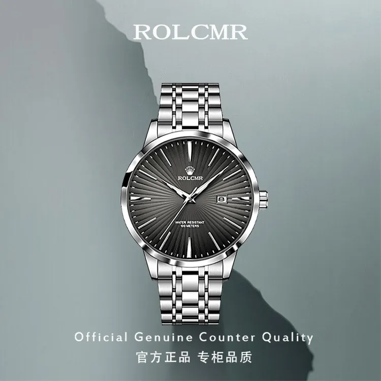 劳 力 士官方正品男土手表全自动机械表时尚超薄夜光男表LOEGSINS