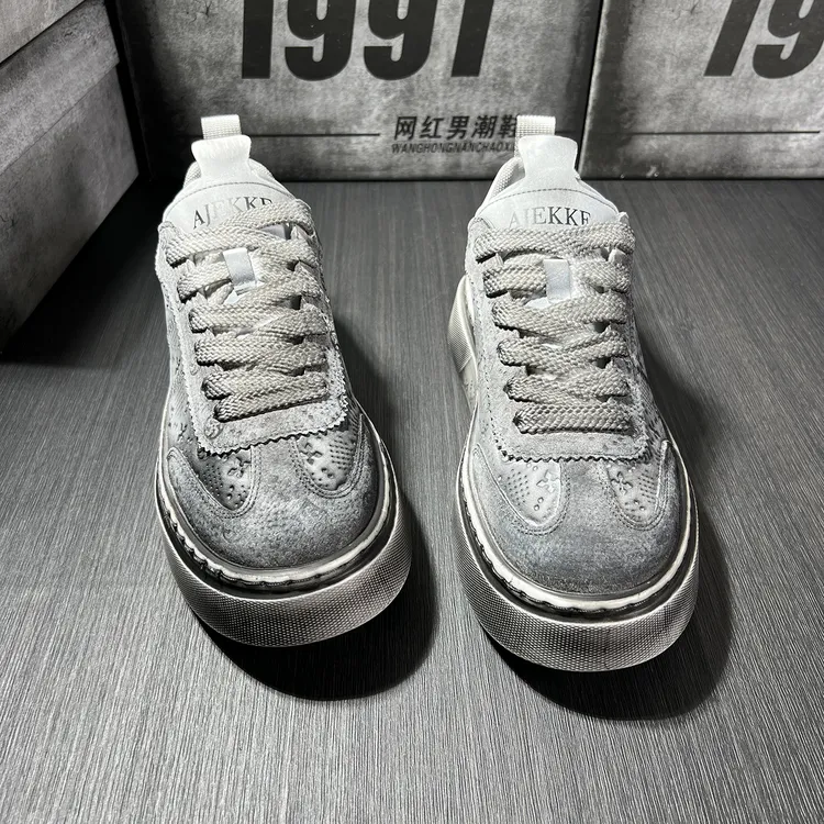 法莎尼亚简约潮流2025新款秋季男鞋小众设计休闲板鞋百搭痞帅潮鞋