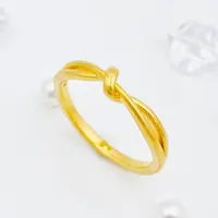 【国潮】足金999  小扭结戒指 1.05 14圈口