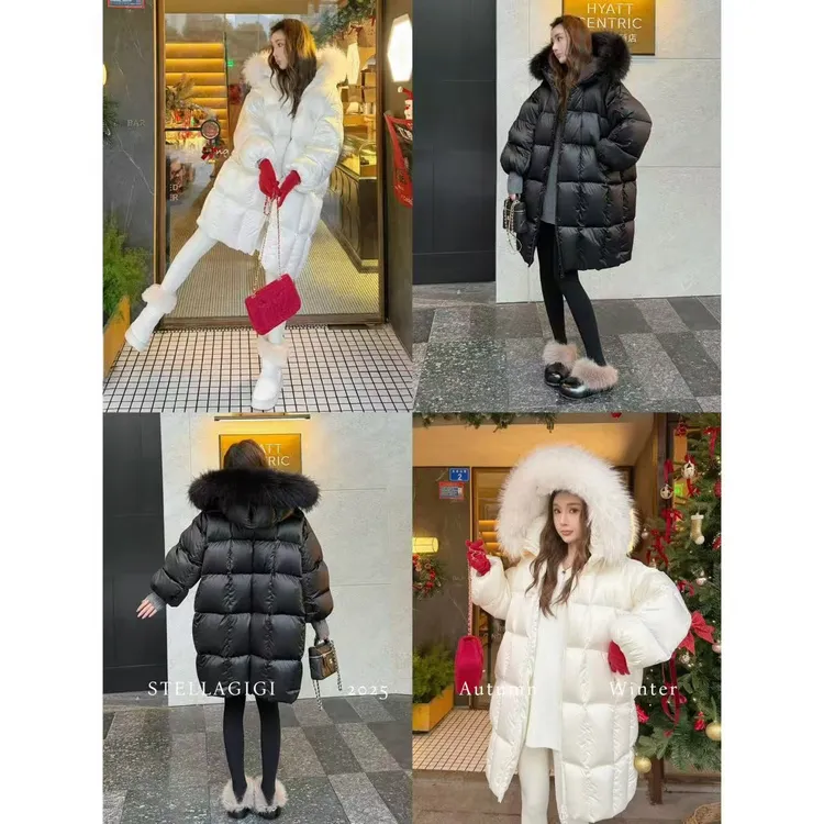 SG / 杨依姗 AW云朵大被子 貉子毛领连帽保暖羽绒服WT-20252573