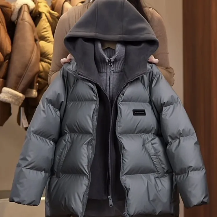 巴拉巴拉男孩女孩免洗男童加厚羽绒棉服2025新款冬季儿童假两件中