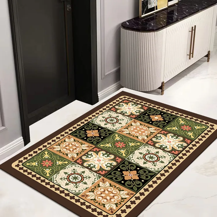 波西风100*120cm入户门垫现代简约轻奢地毯脚垫厨房卧室阳台吸水