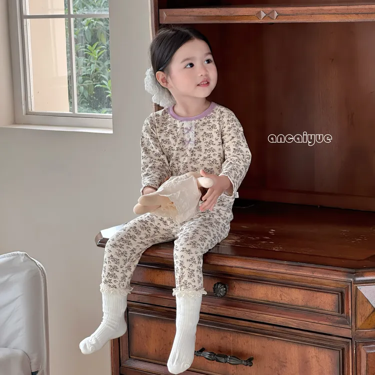 【小熊不睡觉】儿童300G舒绒云感棉拉架纯棉男女童卡通秋衣秋裤套装