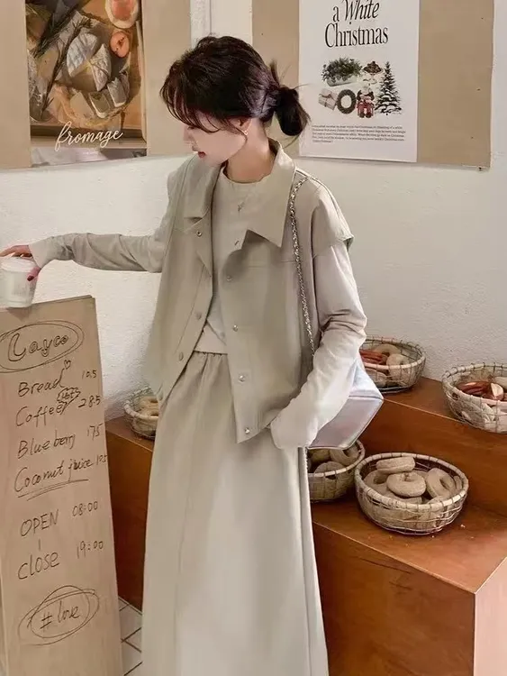 2025秋季新款时尚气质网红洋气休闲百搭工装三件套7383