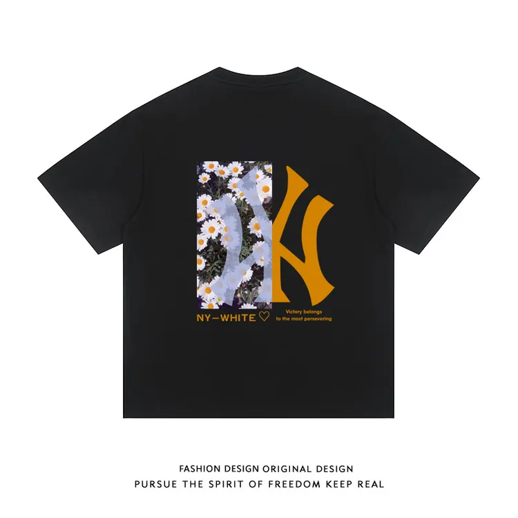 小清新短袖夏季T恤潮流短袖百搭休闲美式运动国潮宽松ins上衣