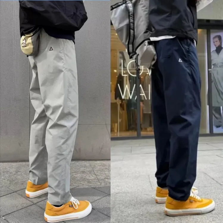 秋冬加绒加厚新款户外机能工装裤男女同款休闲软壳三防百搭长裤