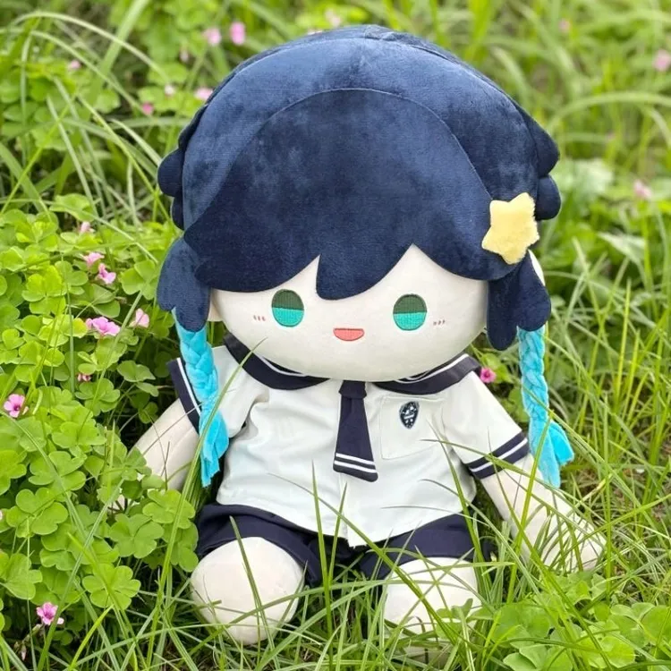 同人原创原神温迪40cm坐姿棉花娃娃可爱软萌毛绒周边公仔毛绒玩具