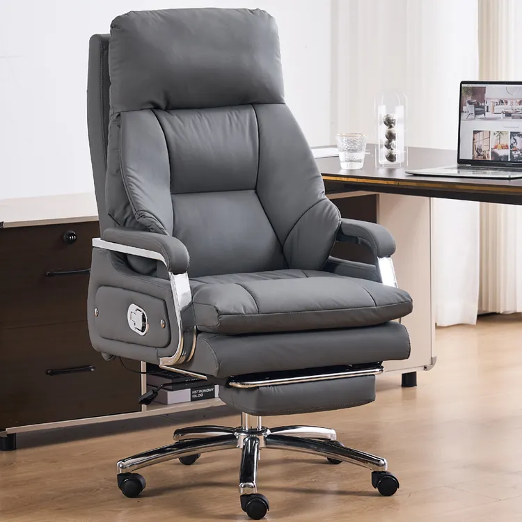 真皮老板椅办公室座椅电脑椅家用靠背办公椅舒服久坐沙发商务椅子