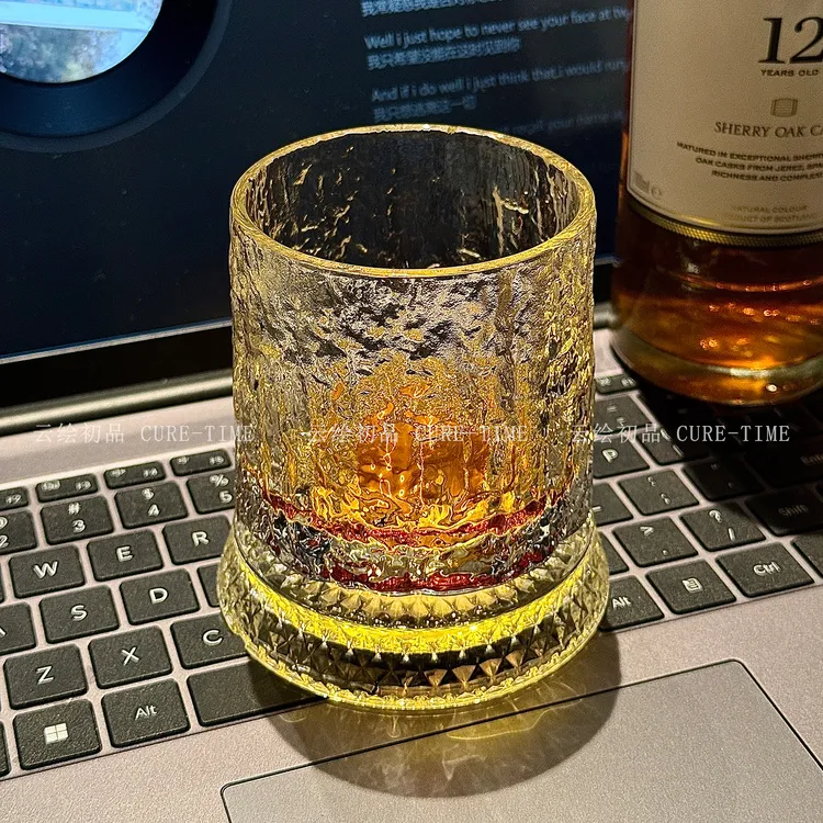 【可旋转】升级款酒具套装旋转酒杯威士忌杯家用洋酒杯子轻奢高档