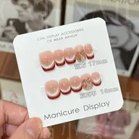 【长短可选】"半岛红茶“ 手工穿戴甲 定制美甲贴片10片装