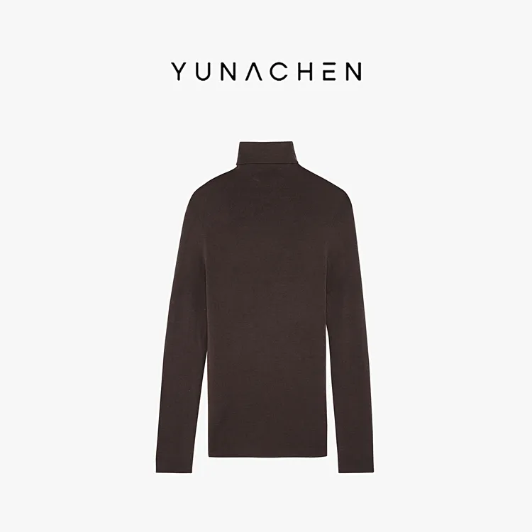 菠萝宝宝yuna【一见倾心】100美丽诺羊毛长袖高领套头针织衫打底YK8