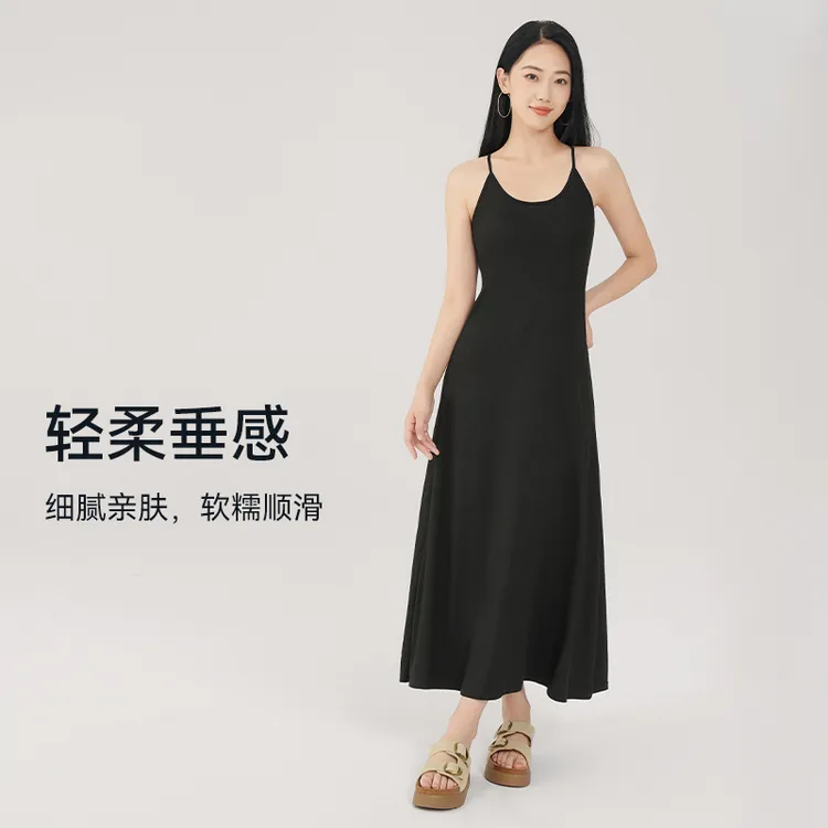 运动休闲长裙女款防走光垂坠感显瘦遮肉2025新时尚款夏季百搭8559