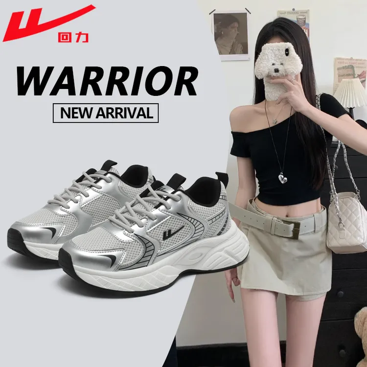 回力厚底老爹鞋2025秋季新款时尚休闲百搭运动鞋学生网面透气女鞋