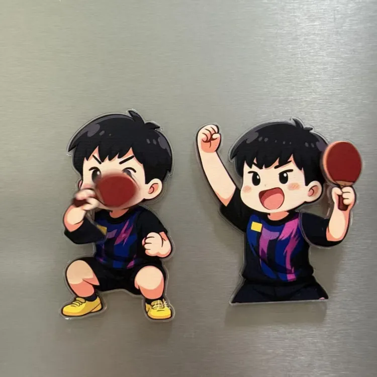 莎头旋转冰箱贴可爱高颜值孙颖莎楚钦周边物料创意diy