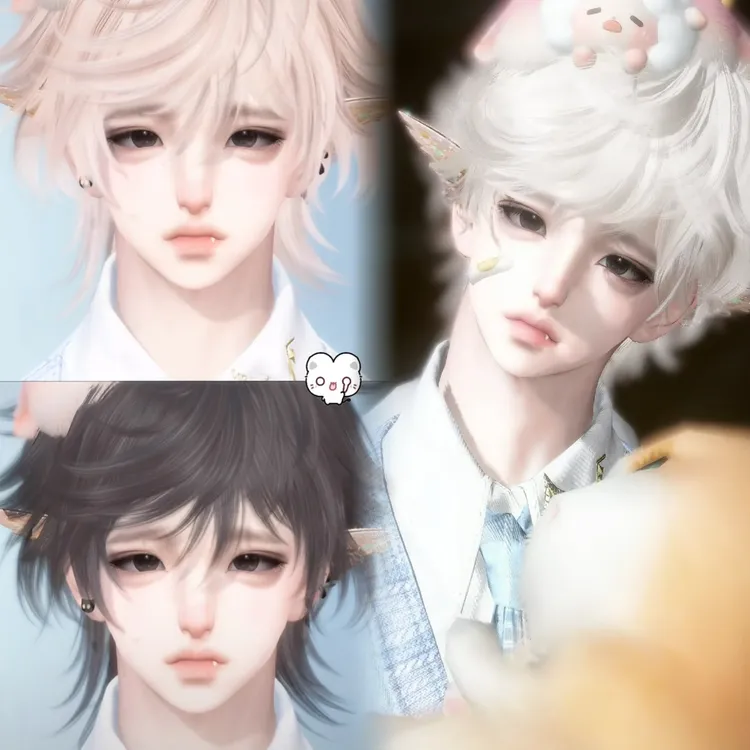 小委屈 蜜雪冰橙吖 可爱 逆水寒捏脸男通用 原版含导入教程