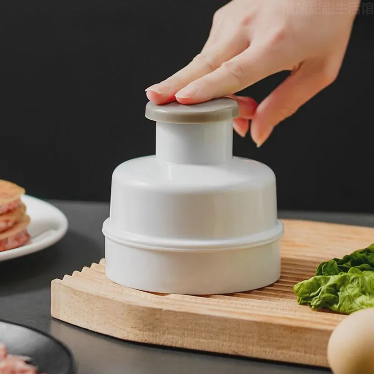 脱模耐用白色易汉堡辅食牛排肉饼肉器舒适紧实简单不粘压饭团模具