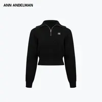 ANN ANDELMAN25秋季上新 半拉链毛织上衣