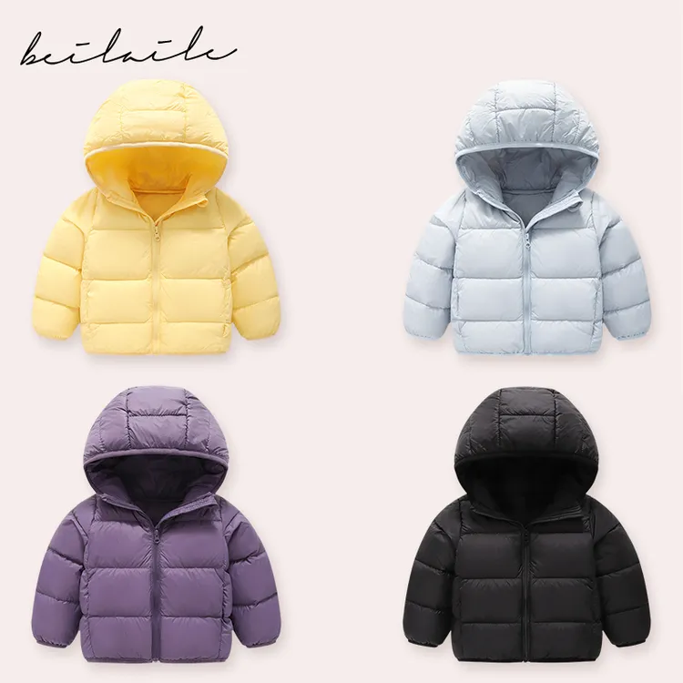 【三防带帽轻羽绒外套 小洛妈咪】婴儿童羽绒服男女宝宝轻羽绒外套