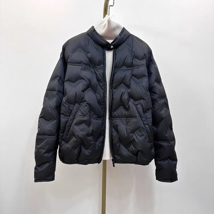 2025秋冬新款轻薄羽绒服女立领气质90白鸭绒保暖外套宽松时尚压胶