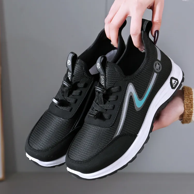 男女同款老北京软底舒适透气鞋中老年人健步鞋休闲男女单鞋