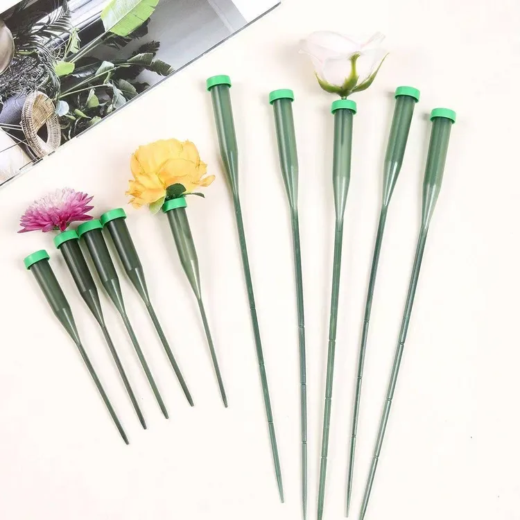 锦衣 鲜花储水管加长洋兰管带杆蝴蝶兰掌嫁接花艺花店养花保水管