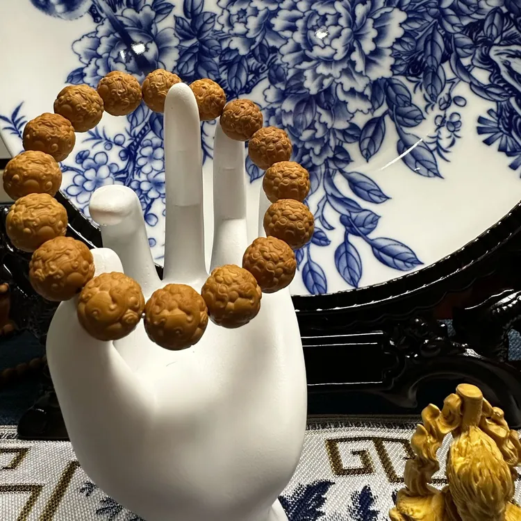 金子文玩貔貅猴头手串猴头文玩核桃猴头雕刻