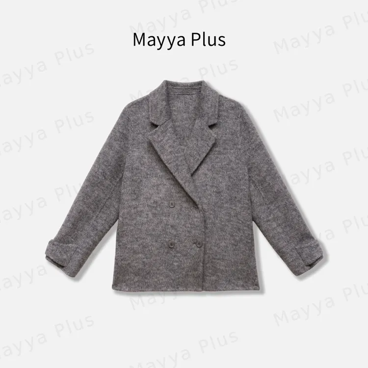 【指挥官 】Mayya Plus麦芽定制流光风绵羊毛双面毛呢大衣32537550